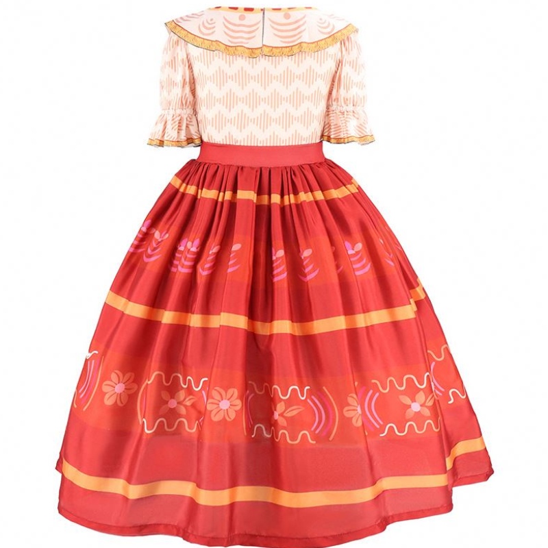 Baige أطفال يتوهم الأطفال حفلة عيد ميلاد الأميرة Encanto Mirabel Cosplay Costumes Girl Dolors Dress