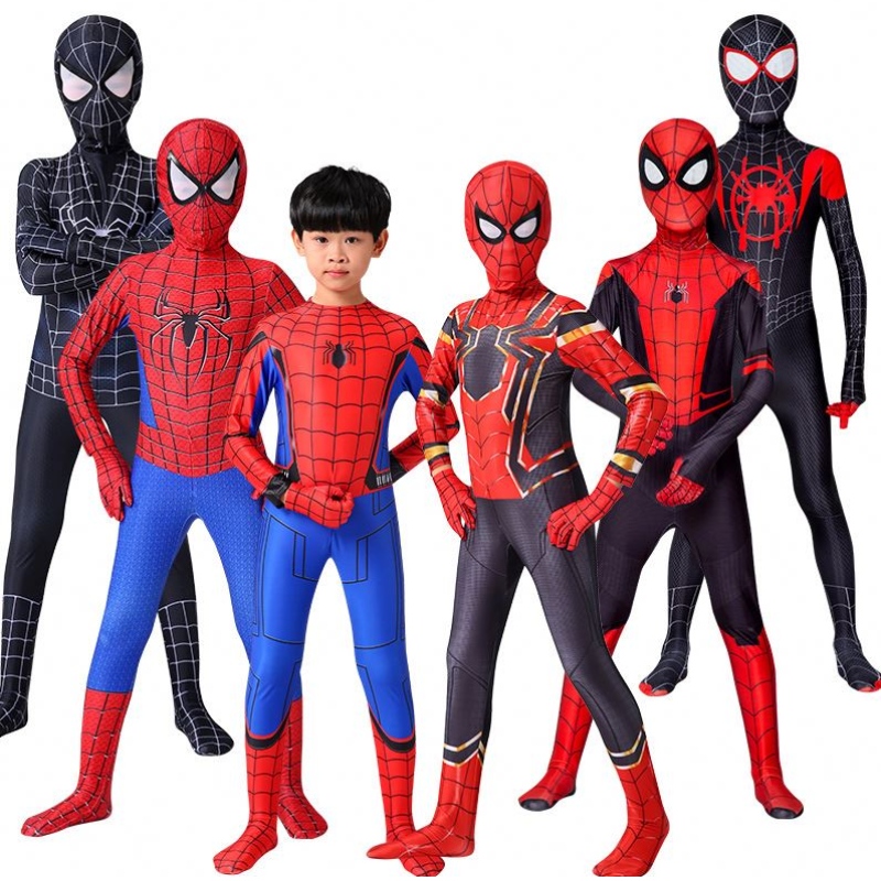 الشركات المصنعة بالجملة مجموعة متنوعة من العنكبوت الموازي العالمي المرن والملابس الأزياء Cosplay Marvel