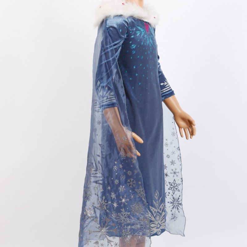 البيع الساخن الأصلي elsa princess dress kids elsa cosplay costume