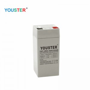 4V 4.5AH القابلة لإعادة الشحن مختومة بطاريات الرصاص الحمضية ، ومصابيح LED الصغيرة الحجم