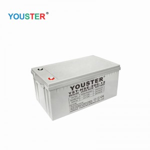 Youster AGM Deep Cycle Gel Lead Acid Relverter 12V200AH تخزين البطارية الشمسية للاستخدام في المنزل