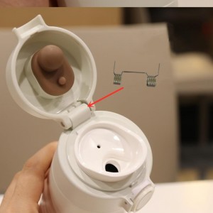 ربيع التوائية مزدوجة كأس الماء الساخن