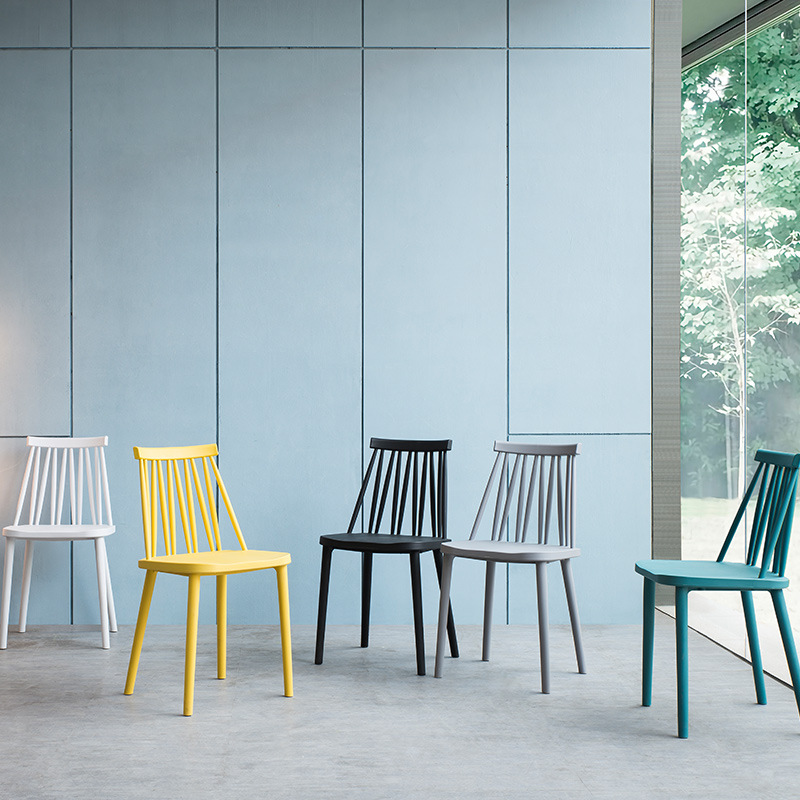 تصميم جديد شمال أوروبا نمط أثاث المنزل ، الصفحات البلاستيكية الحديثة غرفة القهوة كرسي الطعام كرسي الطعام للبيع