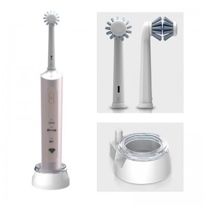 OABES 2022 جديد ثلاثي الأبعاد مزدوج الفرشاة دوران تنظيف ضوضاء منخفضة ضجيج ذكي دوار فرشاة أسنان الكبار