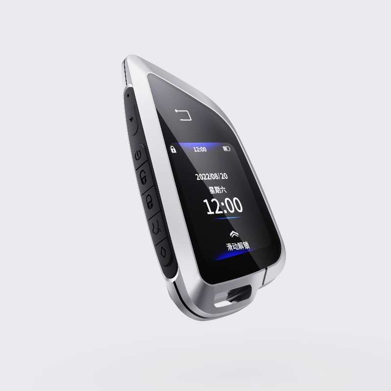 مفتاح سيارة LCD الذكية ، ترقية الإدخال بدون مفتاح ، Blue Car Key Auto Lock&Unlock starter Car starter ، key fob anti anti accessories ، عرض شعار السيارة