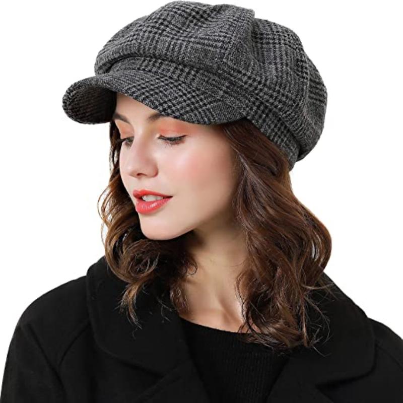 نساء القبعات القبعة Newsboy Hat الفرنسية Cap Classic Autumn Spring Winter Hats