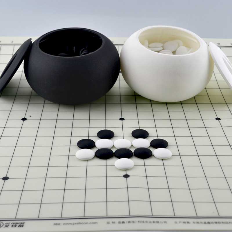 Silicone Weiqi Board Weiqi Game Stones Toy Toy Educational Toy