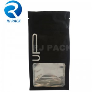 كيس أسفل مسطح مقاومة للطفل مع نافذة