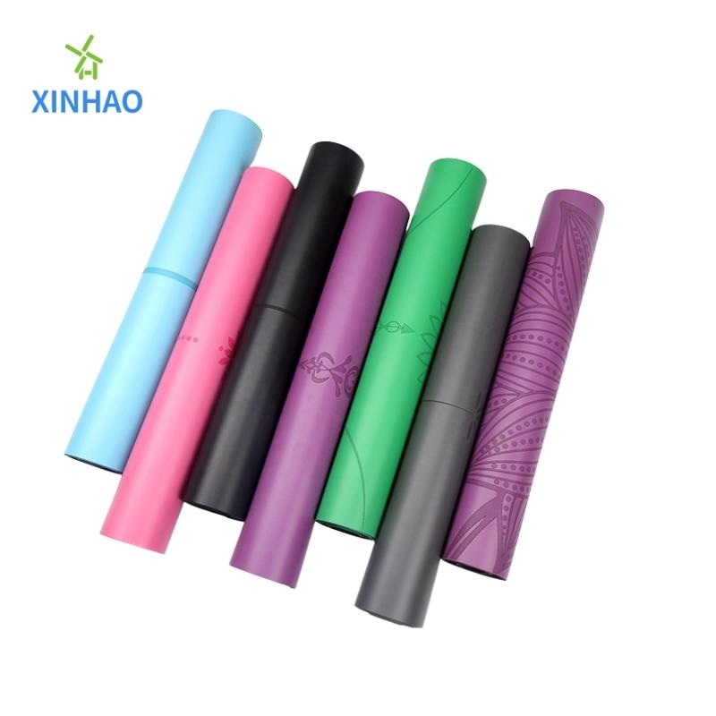 طباعة أو أسانا PU Rubber Yoga Mat Wholesale ، تدعم الشعار المخصص والنمط ، والرياضة اللياقة البدنية غير الصديقة للبيئة