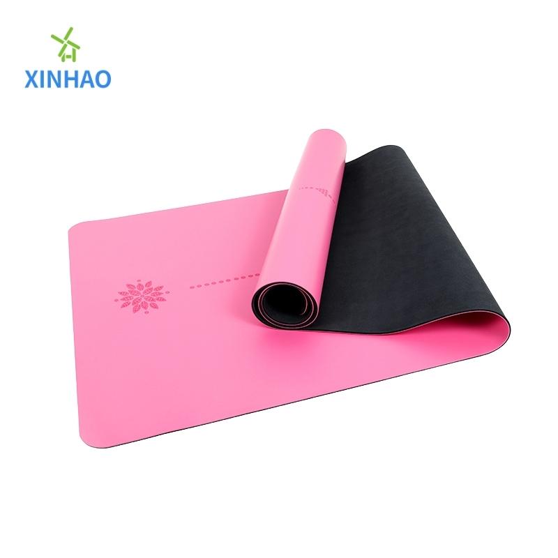 طباعة أو أسانا PU Rubber Yoga Mat Wholesale ، تدعم الشعار المخصص والنمط ، والرياضة اللياقة البدنية غير الصديقة للبيئة