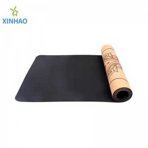 Amazon أفضل بيع Cork tpe Yoga Mat Wholesale ، 4mm/5mm/6mm/8mm tpe cork matnon-slip yoga