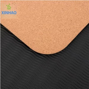 Amazon أفضل بيع Cork tpe Yoga Mat Wholesale ، 4mm/5mm/6mm/8mm tpe cork matnon-slip yoga