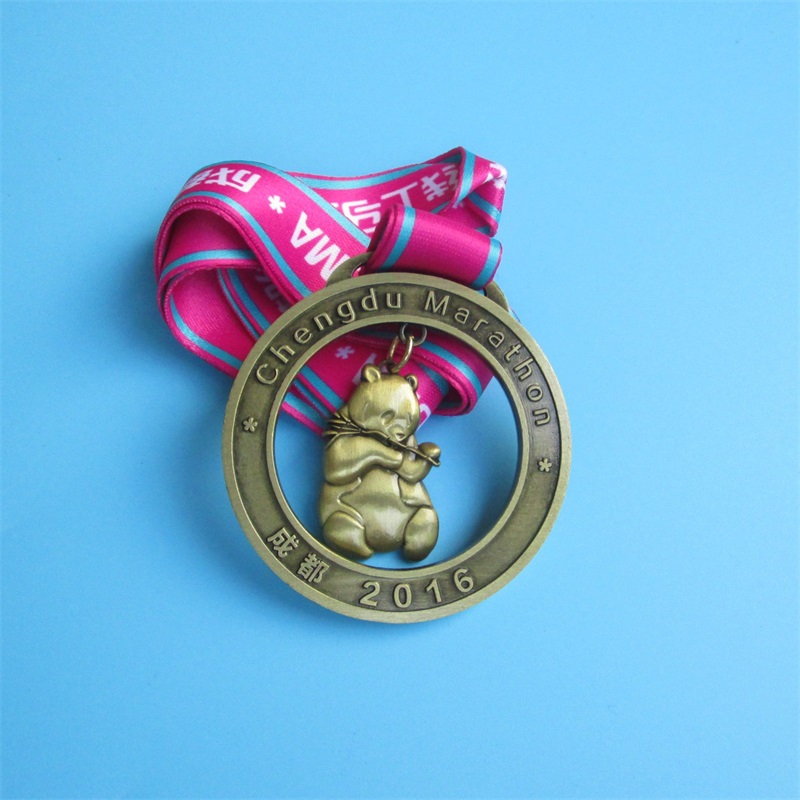 ميداليات رياضية ثلاثية الأبعاد مخصصة لسبائك الزنك المخصصة مع الشريط