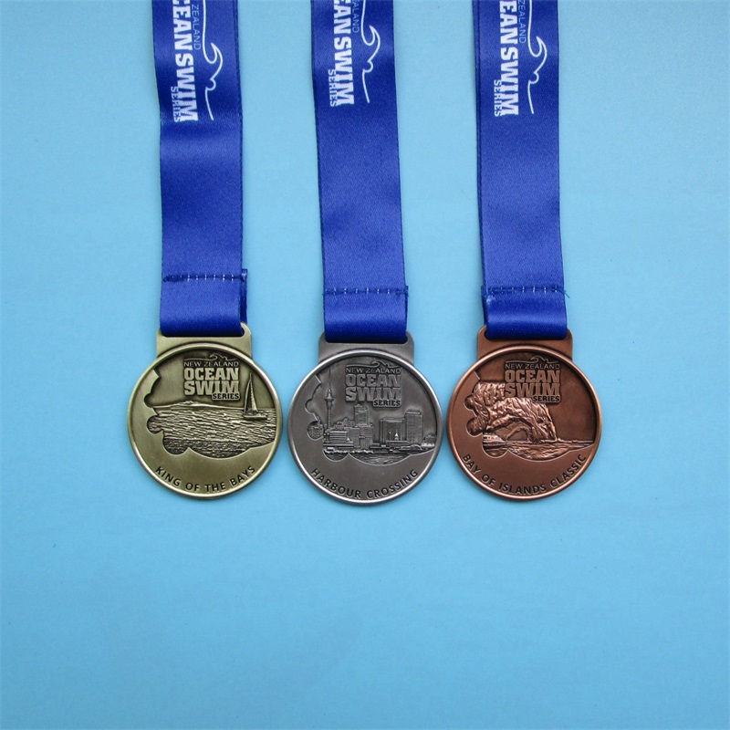 ميداليات ميداليات الرياضة ميداليات النحاس الفضية الذهبية المطلي بالمعادن