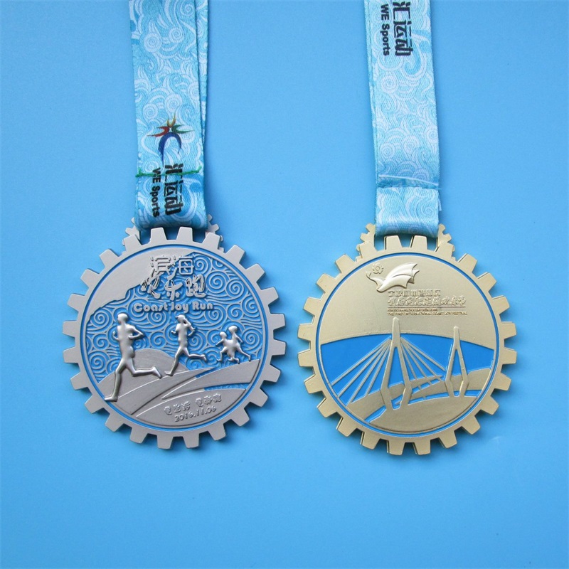 جائزة سباق الترس لسباق الجائزة ثلاثية الأبعاد الميداليات الذهبية ميداليات مخصصة للرياضة
