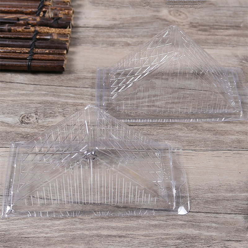 Clear Triangle Box Packaging Wholesale Plastic Food Custom Sanclable Beauty Beautiful and Cake Customer \\'s Logo Pet ، PLA