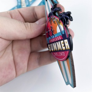 جوائز ميدالية خشبية معدنية خشبية لعطلة الصيف الجري