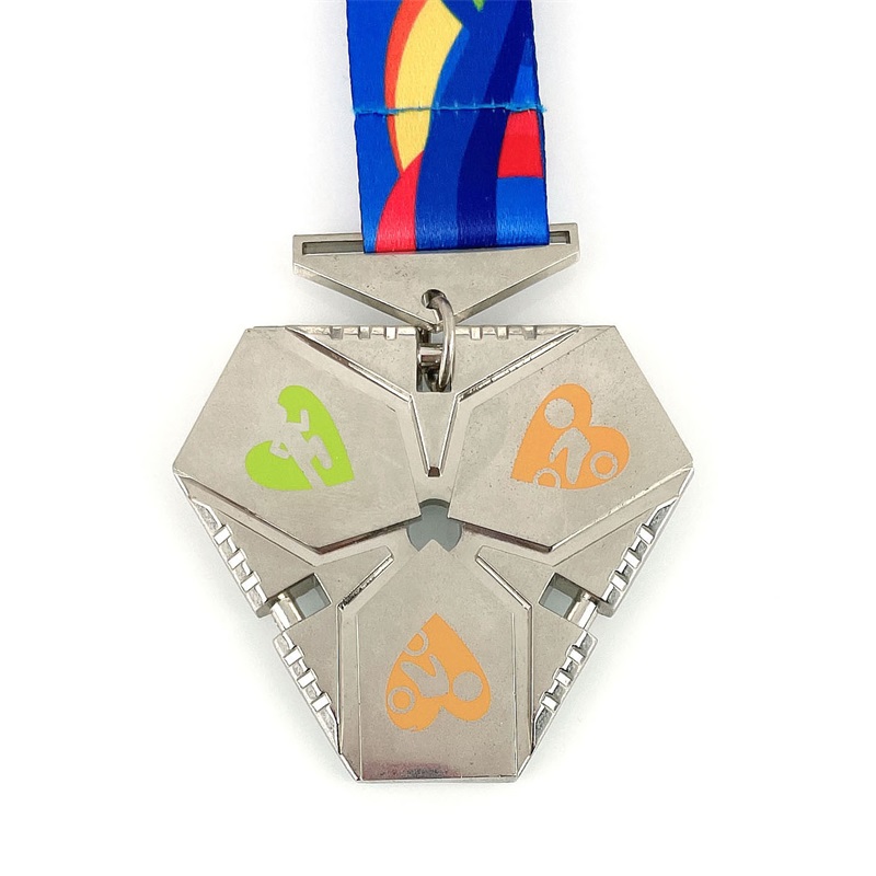 ميداليات ميدالية مخصصة ميداليات عتيقة ريبن تصميم ثلاثي الترياتلون ثلاثي الأبعاد