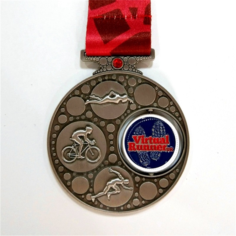 مخصصة معدنية تجعل كل ميداليات جائزة الرياضة مع شعار التصميم ثلاثي الأبعاد الخاص بك