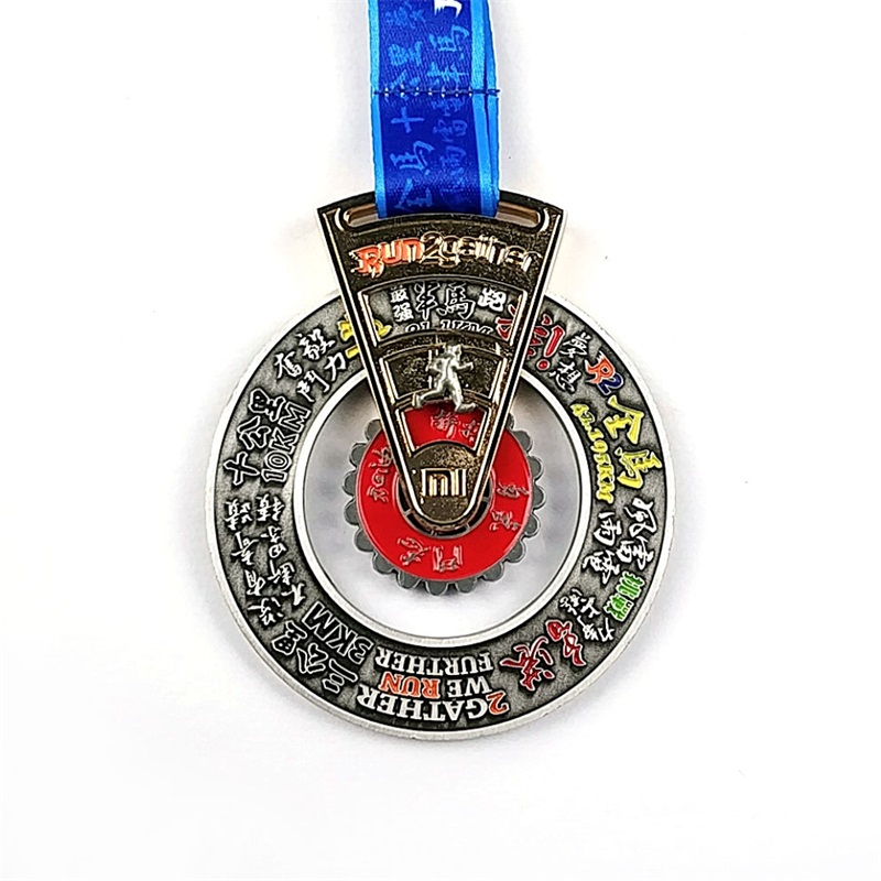مخصصة معدنية تجعل كل ميداليات جائزة الرياضة مع شعار التصميم ثلاثي الأبعاد الخاص بك