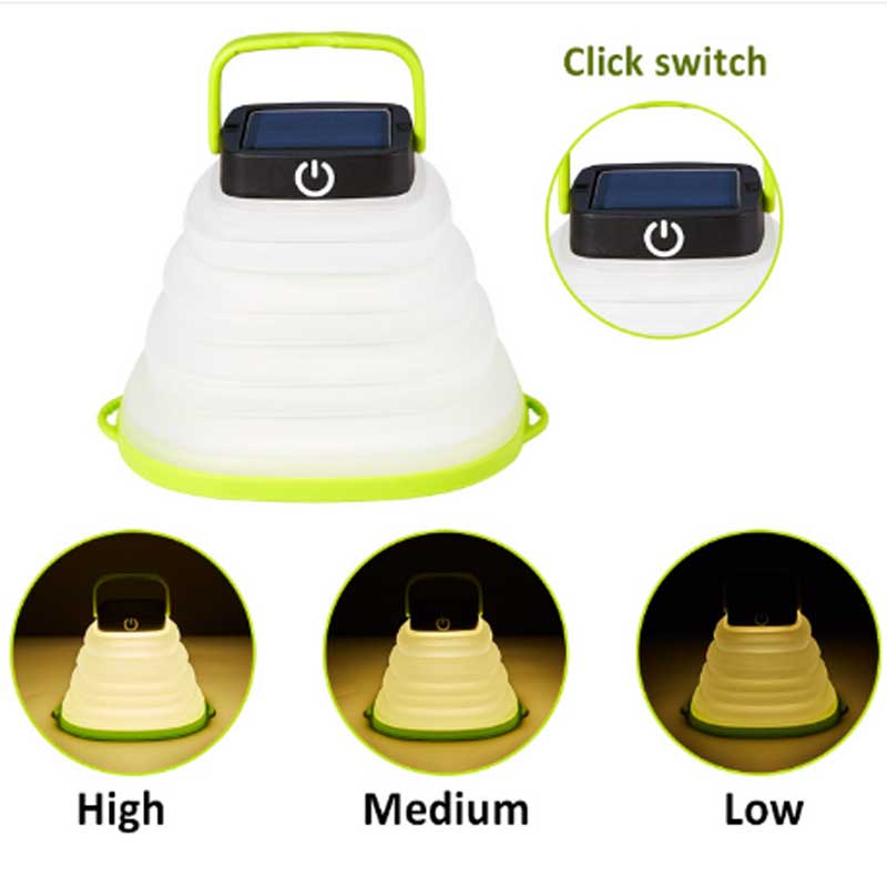 LED Camping Light Solar Solar Recargable Lantern Energy توفير فوانيس شمسية ناعمة LED LED Bubble Light