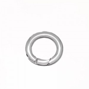 Openable O-Ring Trigger Round Snap Carabiner Ring Ring Round Ring Ring Wallet Metal Keychain