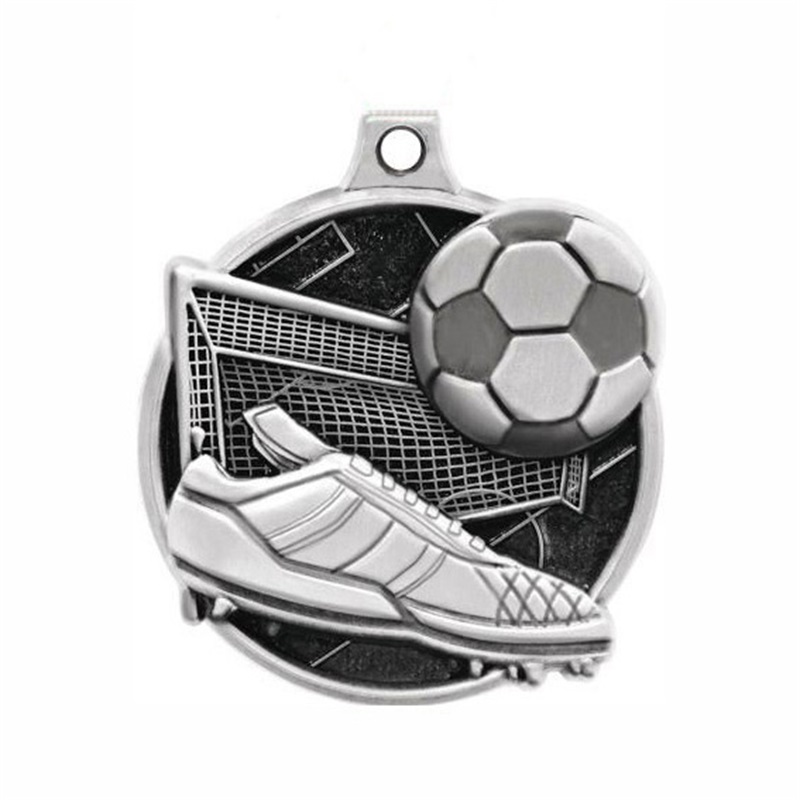 OEM تصنيع مخصص كرة القدم الذهب 3D ميداليات سباق كرة القدم الجري ميدالية ماراثون المعادن مع الشريط