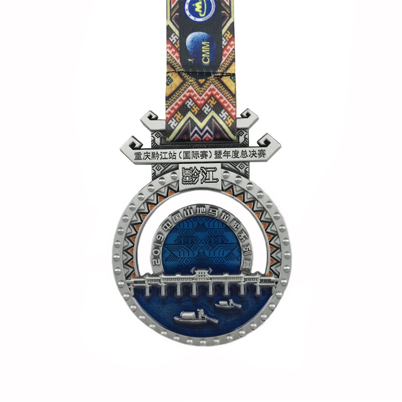 ميدالية معدنية مخصصة عالية الجودة مخصصة لميداليات المينا الناعمة لماراثون سبورت