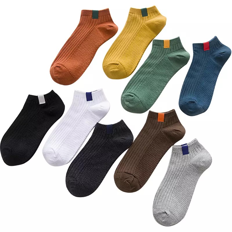 Cmax Cotton غير مرئي جوارب الكاحل الجوارب حذاء حذاء Summer Men Men Colorful Low Rut Boat Socks غير مرئية