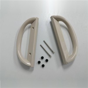 مجموعة مقبض باب الفناء المنزلق ، شكل د ، غير مفتاح (يناسب 3-15/16 \\\