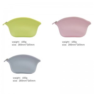 التسوق حفل سحاب سستة الحلوى المحمولة سيدات السيليكون حقيبة مستحضرات التجميل حقيبة يد