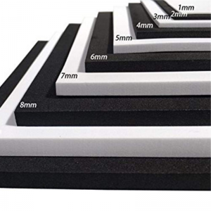 صفائح رغوة إيفا سوداء سوداء مخصصة ذات جودة جيدة ذات جودة جيدة مقاومة للصدمات مضادة للبيئة ملائمة للبيئة.
