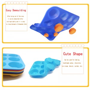 عموم الكعك غير القصصي - قوالب للكعك والكعك ، قوالب الخبز السيليكون ، 12 قوالب دونات ثقب لخبز الخبز كيتو ، الأدوات الأساسية للحفلات و...