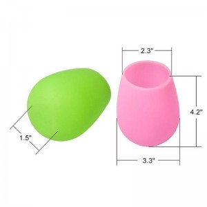 12oz غير قابلة للكسر سيليكون كأس النبيذ ، قابلة لإعادة الاستخدام الطرف / التخييم / الشاطئ / البحرية المضادة للكسر كأس النبيذ ، سيليكو...