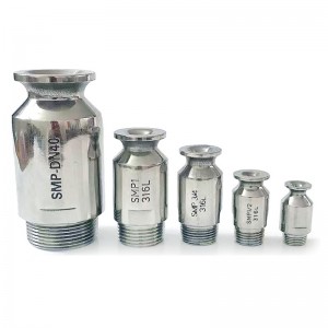 الفولاذ المقاوم للصدأ الصناعي على عريض زاوية SMP فوهة رذاذ مخروط كامل ، فوهة SMP