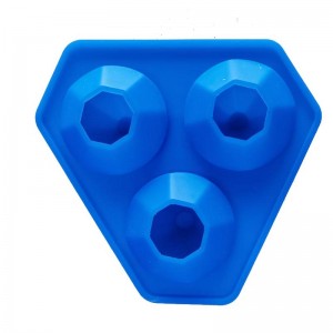 3 ثقوب السيليكون الماس الجليد صينية الصواني السيليكون الماس لقنابل حمام الويسكي ، والحلوى ، والصابون ، وحرف ديي ، غسالة الصحون آمن...