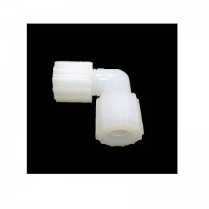 عملية صب الحقن من PFA TEE المفصل البلاستيكي حمض القلوية المقاومة للمواد الكيميائية المقاومة ptfe pube tee الأجزاء مخصصة