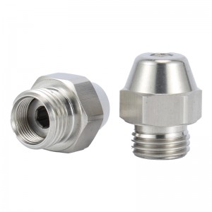 فوهة زيت النحاس النحاسي المزدحم بالديزل ، فوهة زيت النحاس مع نمط رذاذ مخروطي شامل مخروطي جوفاء