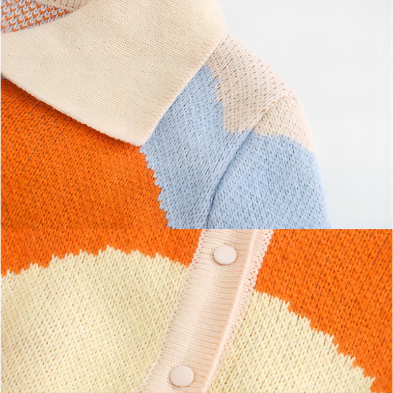 مخصص لشعار OEM سترة النساء Jacquard knitwear للسيدات