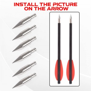 ELONGARROW 151061 65 GRAIN TROWHEARS لـ ID4.2MM ARROW BOLTS