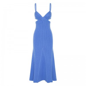 OEM Summer Holiday Party Sexy Cutout Weast Cross Effect Subsities Custal Custom Solid Color Mini Dresses Women