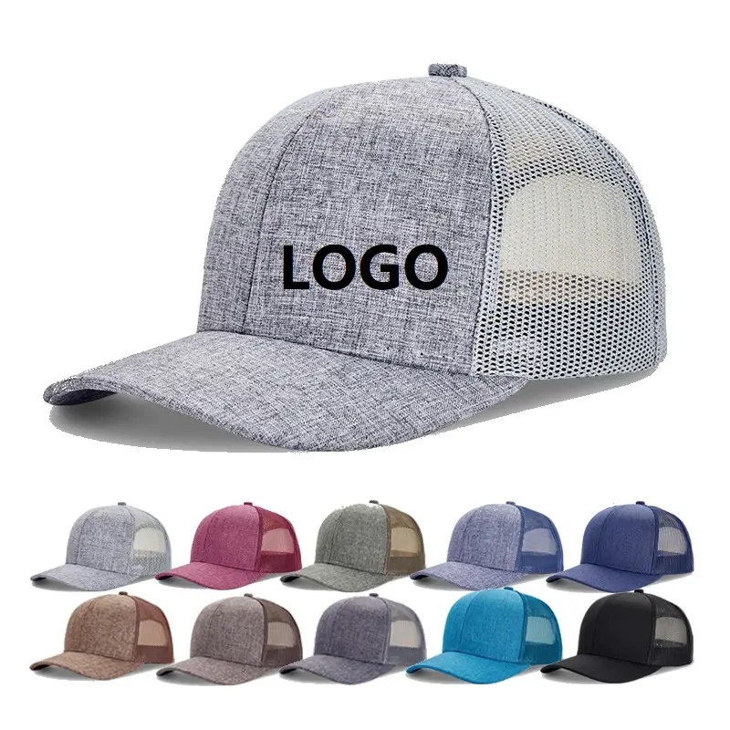 شعار مخصص جديد لشاحنة شاحنة شبكة بيسبول Snapback للجنسين قابلة للتعديل الحجم القابل للضبط