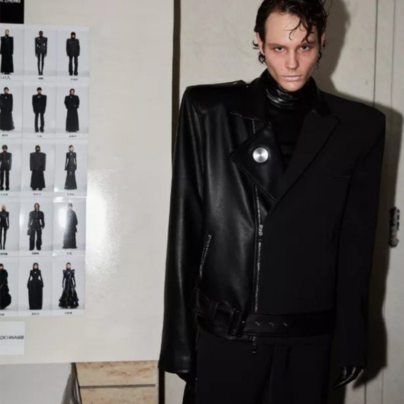 اللون/layered أحادي اللون/black مع الأسود