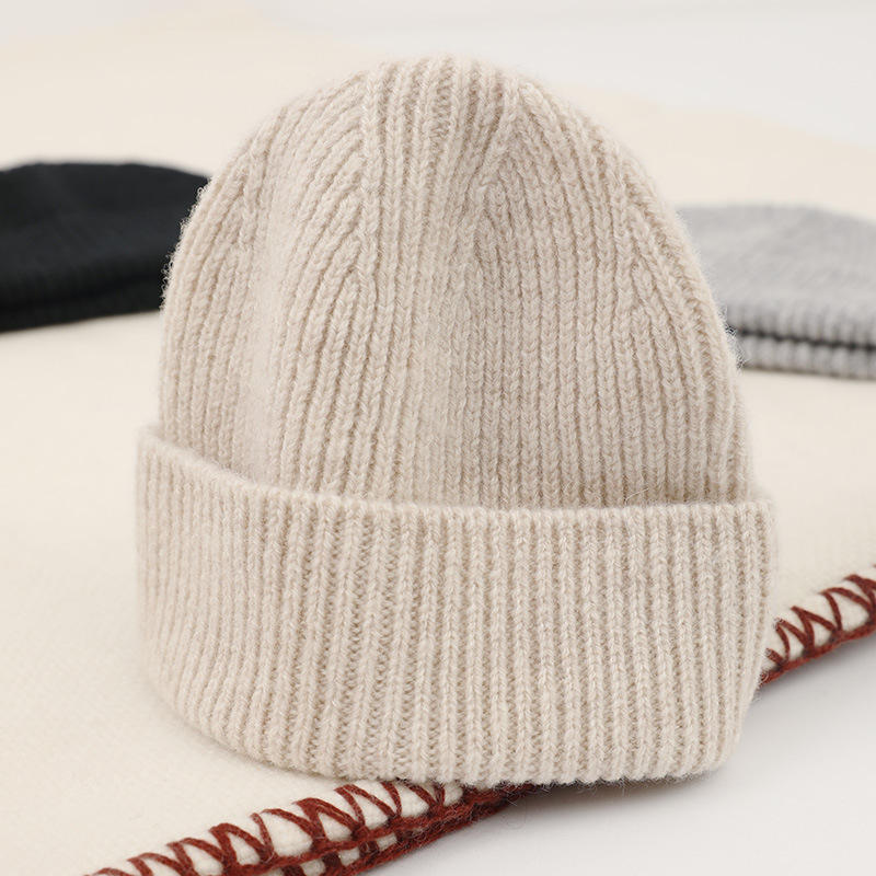 في الهواء الطلق للجنسين الصلبة ألوان أزياء محبوكة كفة قصيرة بحار المتزلج قبعة صغيرة قبعة قبعة الشتاء قبعة الشتاء