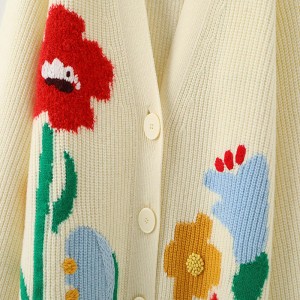 مصمم نساء سبينتات مخصصة كبيرة الحجم v-telectnibery السيدات جاكار فضفاضة سترة سترة سترة من أجل المرأة