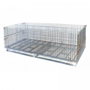 حاوية شبكة سلكية قابلة للطي