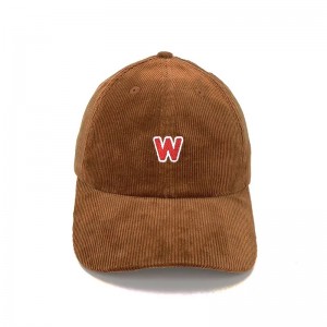 مخصصة مطرزة مخصصة مخصصة قبعة سروال كولدوري مع حزام جلدي ، قبعة corduroy snapback/cap قبعة الجملة مع حزام جلدي ظهر ، قبعة corduroy snapback/cap بالجملة