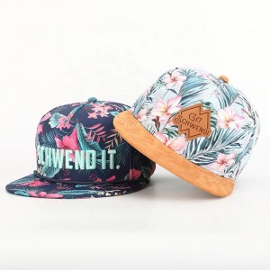 OEM مخصص تصميم شعارك عالي الجودة 5 لوحات مسطحة في جميع أنحاء الطباعة السامي Hip Hop Gorras Snapback Cap and Hat