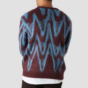 نمط مخصص عالي الجودة مخصصة Jacquard Design Men \\\\ \'s Cardigan Sweater