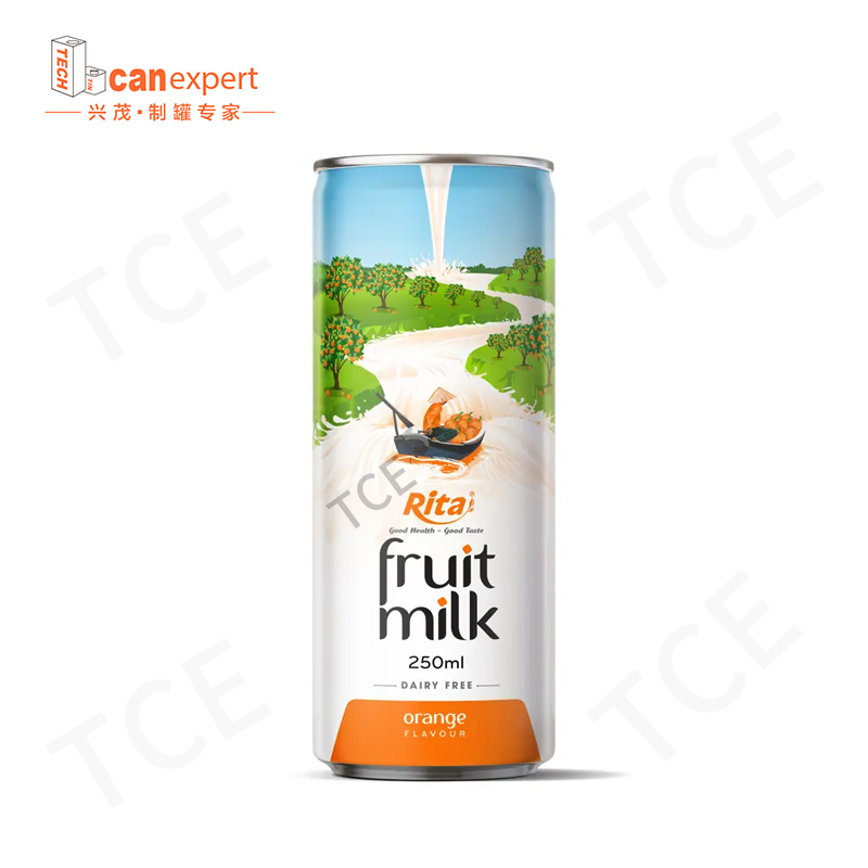 TCE-New Design Milk Beverage Can 0.25 مم ختم العلب المعدنية